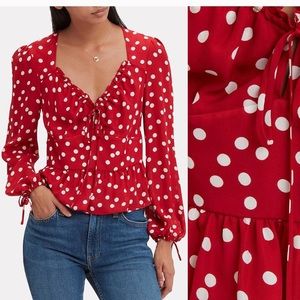 Intermix 4 polka dot silk